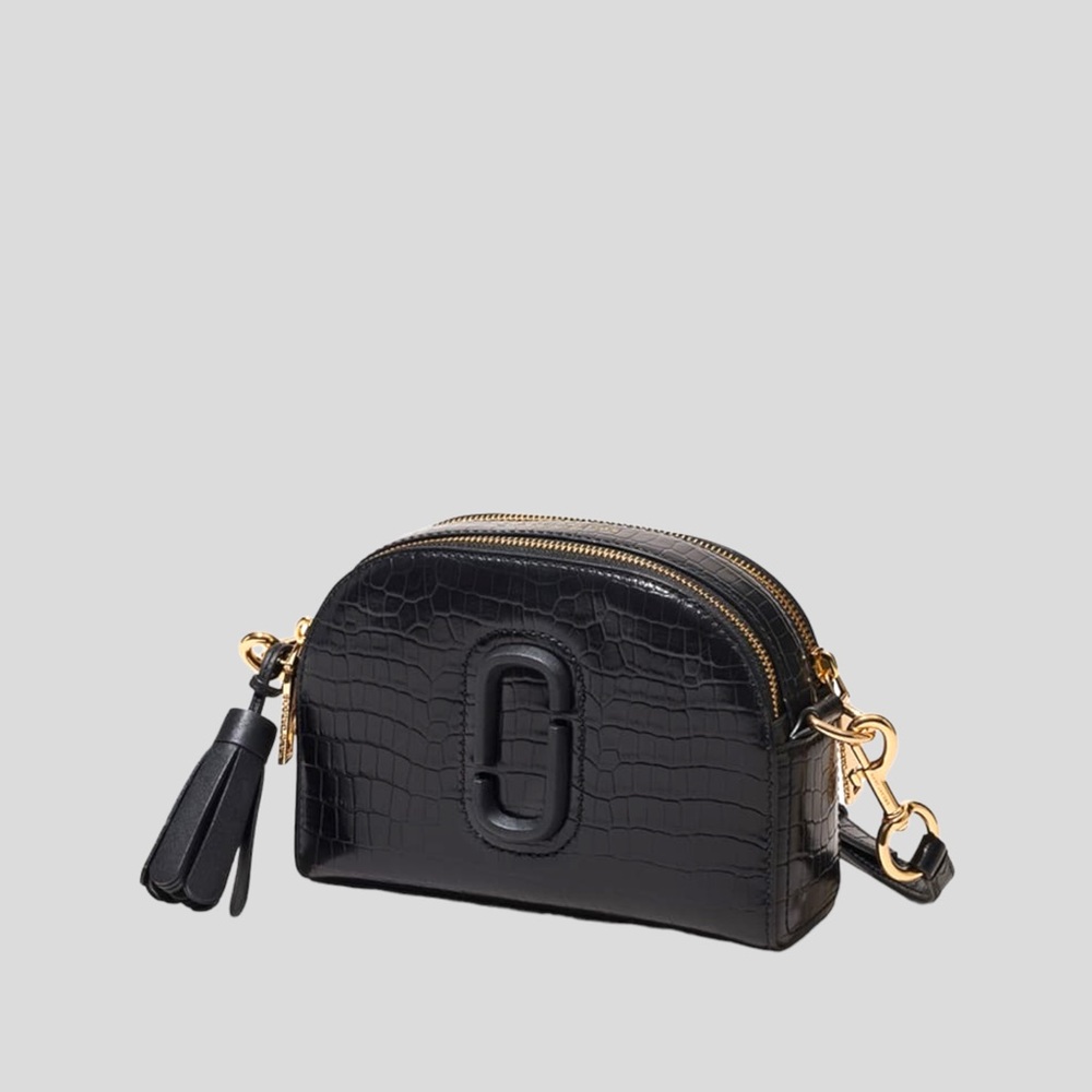 ❌SOLD❌ Marc Jacobs Shutter Moc-Croc Camera Crossbody Bag in Color: Black - Picture 3 of 6